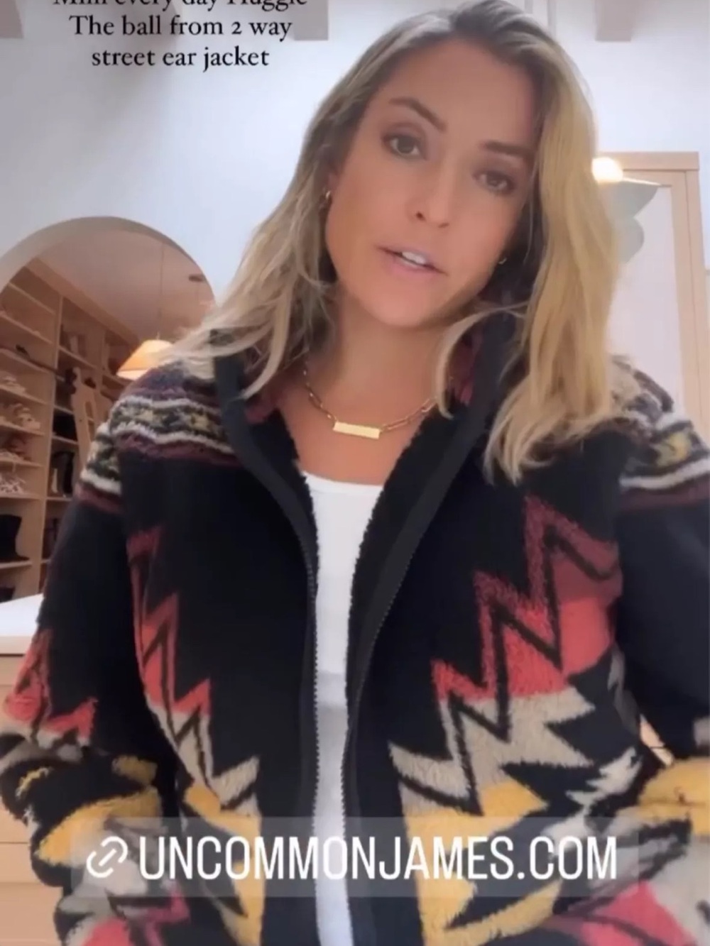 Faherty fleece ASO Kristin Cavallari